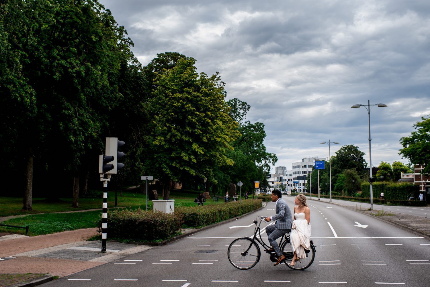 trouwen op de fiets Trouwfotograaf Amersfoort