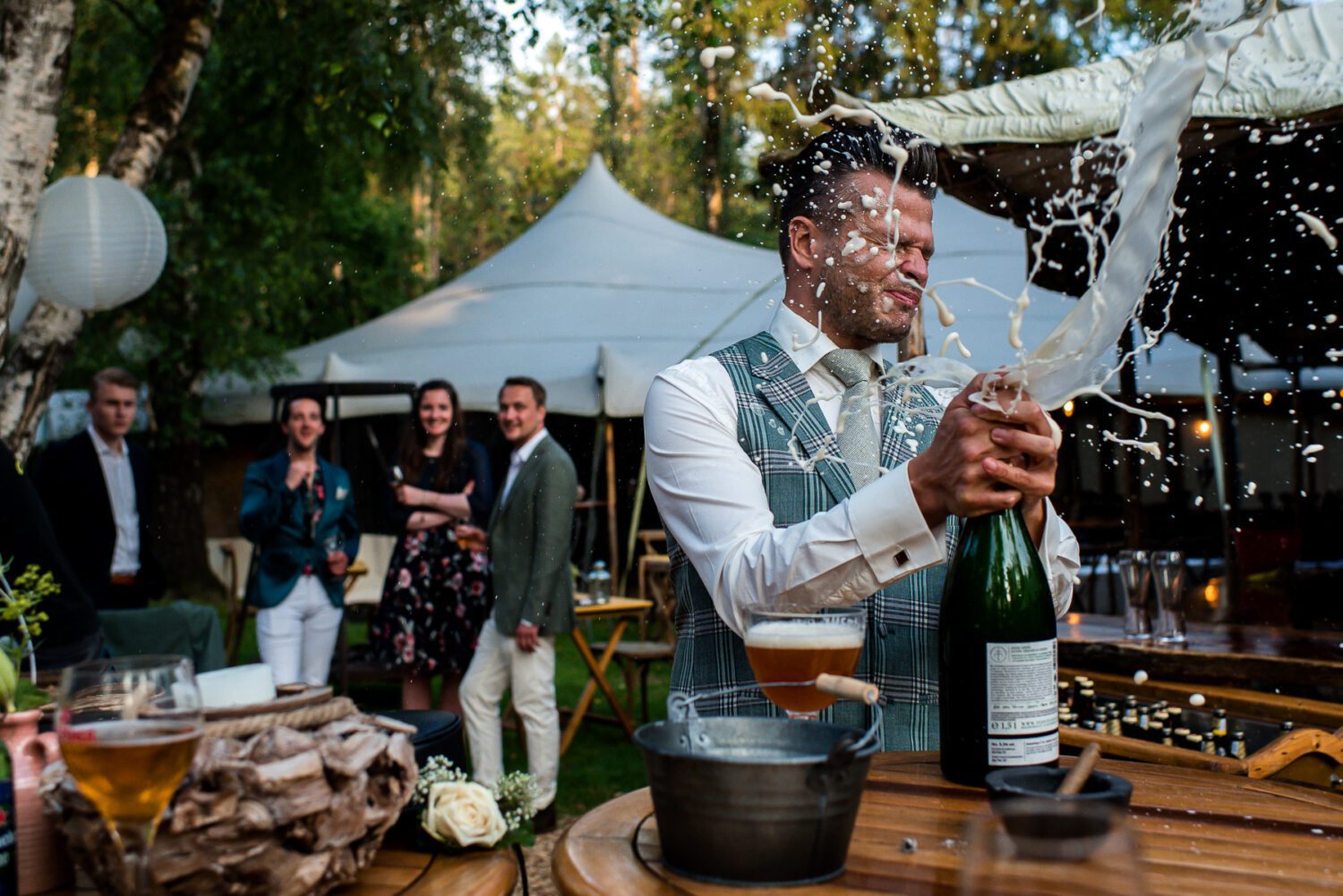 Champagne trouwfotografie Feelgood Tent event