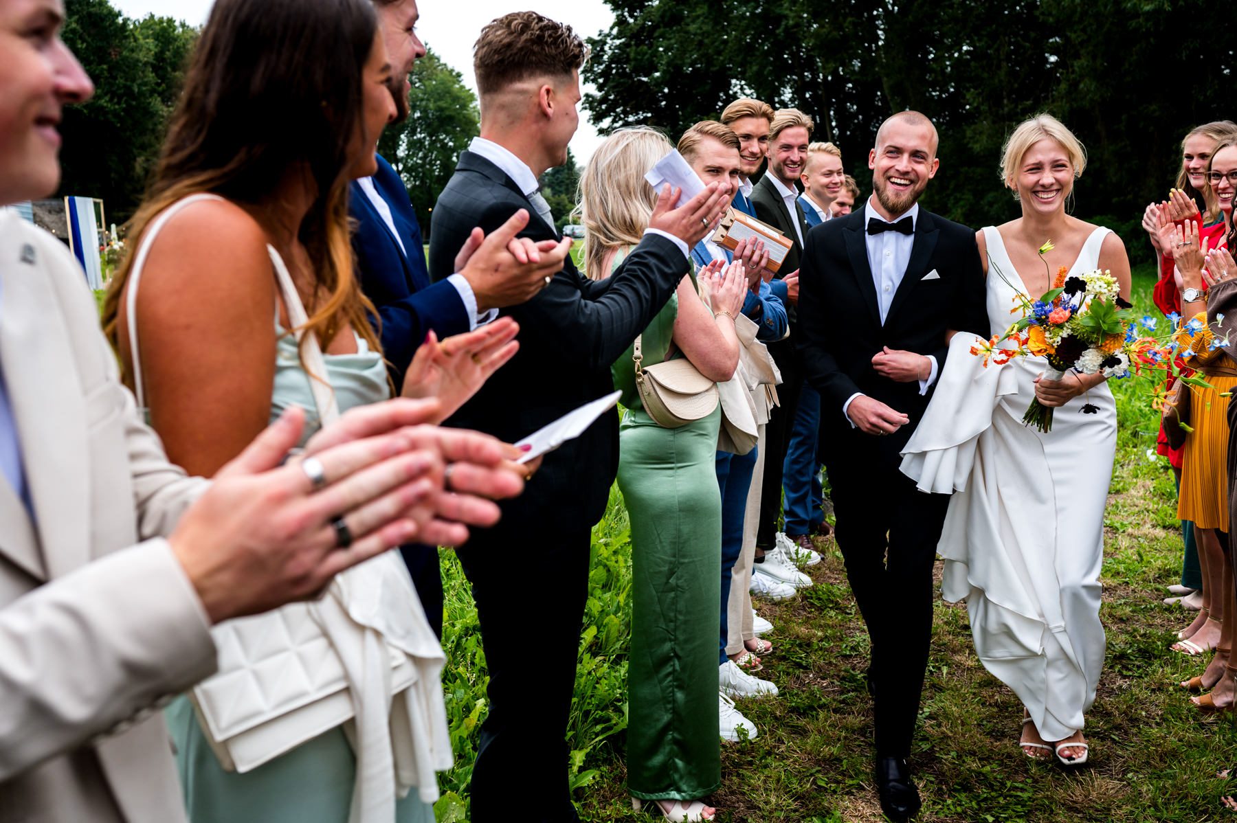 Erehaag bruidspaar trouwfotografie Linda Bouritius
